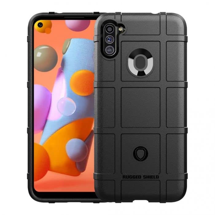Ego Tactical Rugged Shield Brand Solid Color Tpu Phone Case For Samsung Galaxy A11(4G)   Black