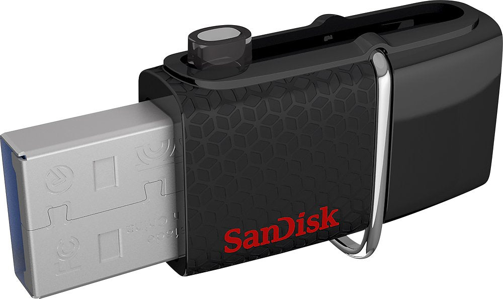 Sandisk Ultra Dual Usb Flash Drive, 32 Gb, Black (Sddd2 032G A46)
