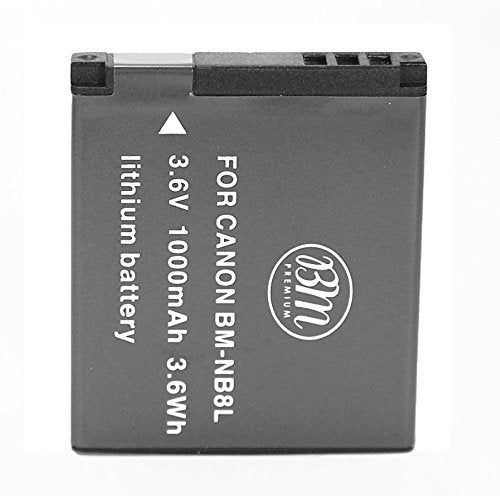 BM Premium NB 8L Battery for Canon PowerShot A2200, A3000, A3100, A3200, A3300 Digital Cameras