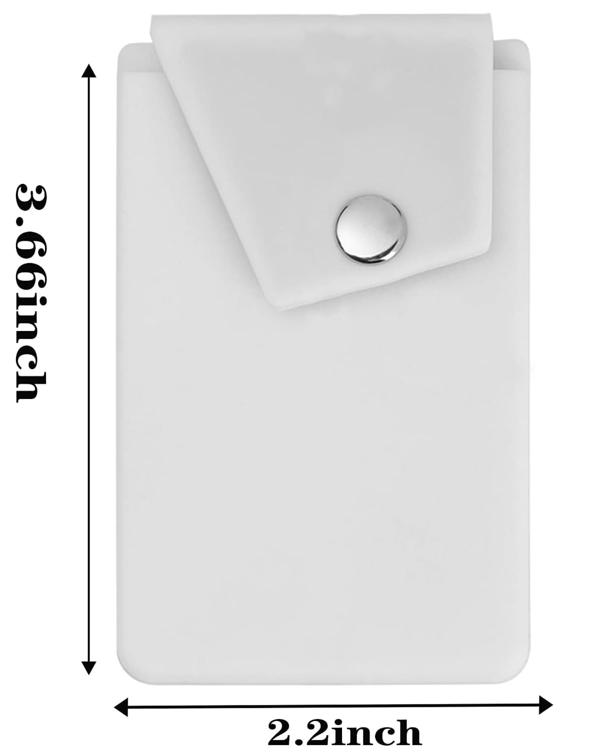 Biajiya Phone Wallet Card Holder Silicone Wallet Stick On Id Credit Card Pocket For Smartphones (5Pc Snap)