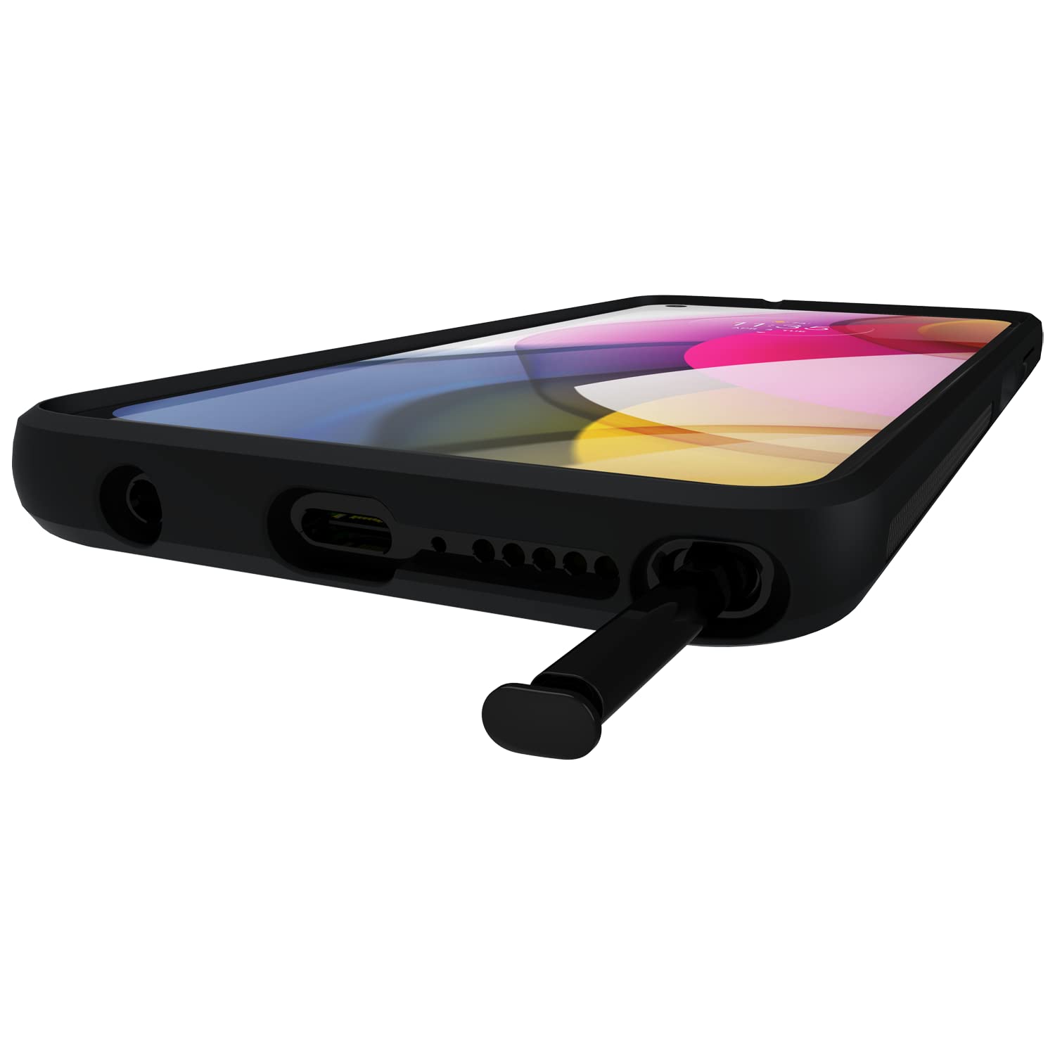 Motorola Moto G Stylus (2021 Version) Protective Case  Black   Precision Fit Shock Absorbing Cases For Enhanced Phone Grip, Styl