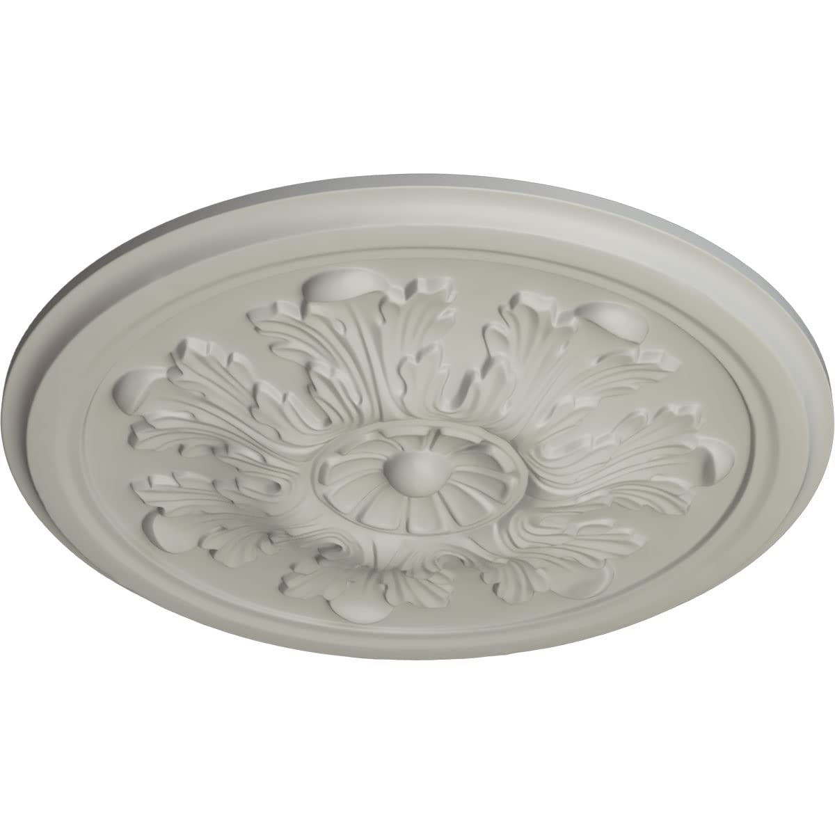 Ekena Millwork Cm12Lepcf Legacy Acanthus Ceiling Medallion, 12 3/4''Od X 7/8''P (Fits Canopies Up To 3 1/2''), Hand Painted Pot