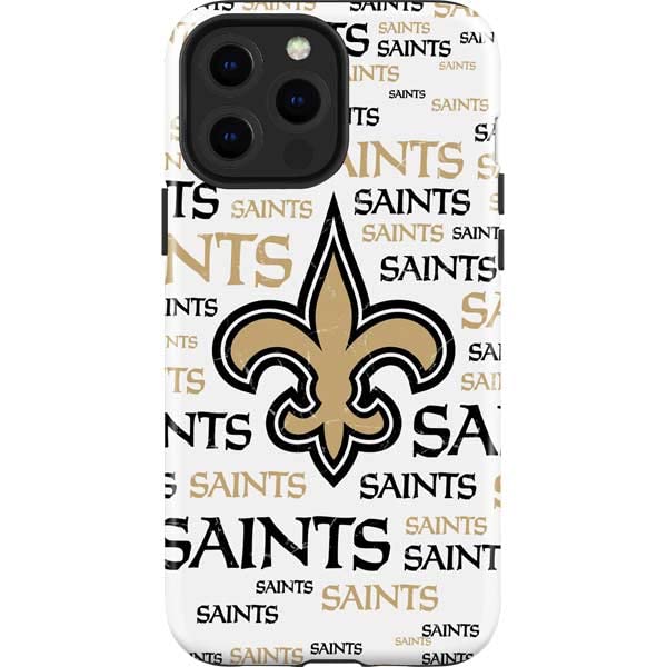 Skinit Impact Phone Case Compatible With Iphone 14 Pro Max   Officially Licensed Nfl New Orleans Saints Gold Blast Design