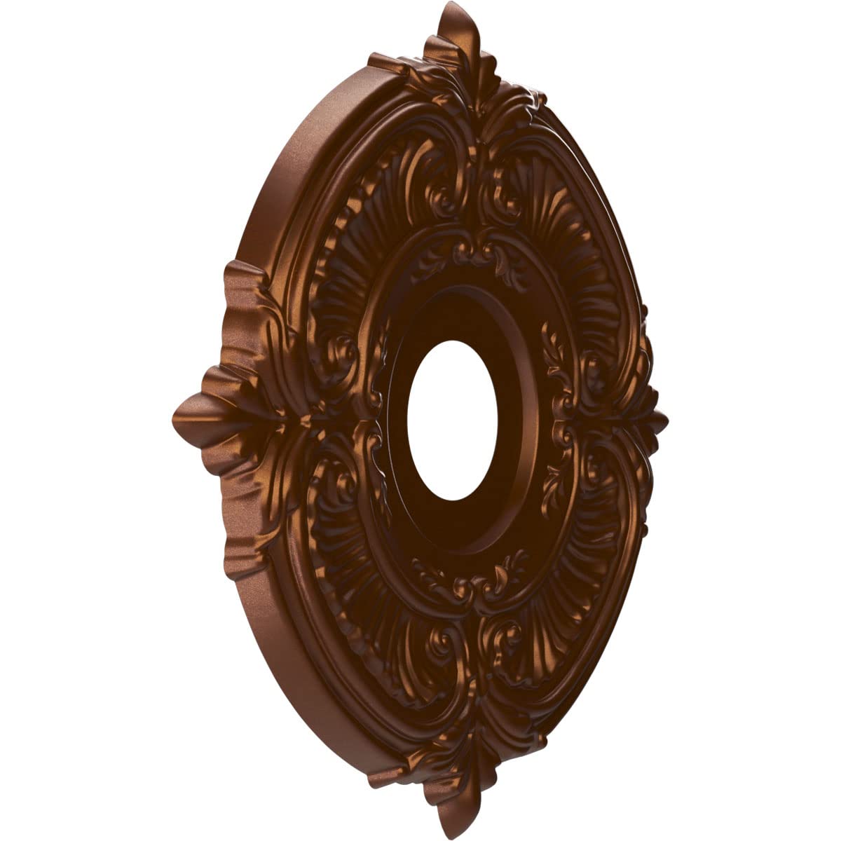 Ekena Millwork Cmp16Atcdc Attica Thermoformed Pvc Ceiling Medallion (Fits Canopies Up To 5 5/8''), 16''Od X 3 1/2''Id X 1''P, Me