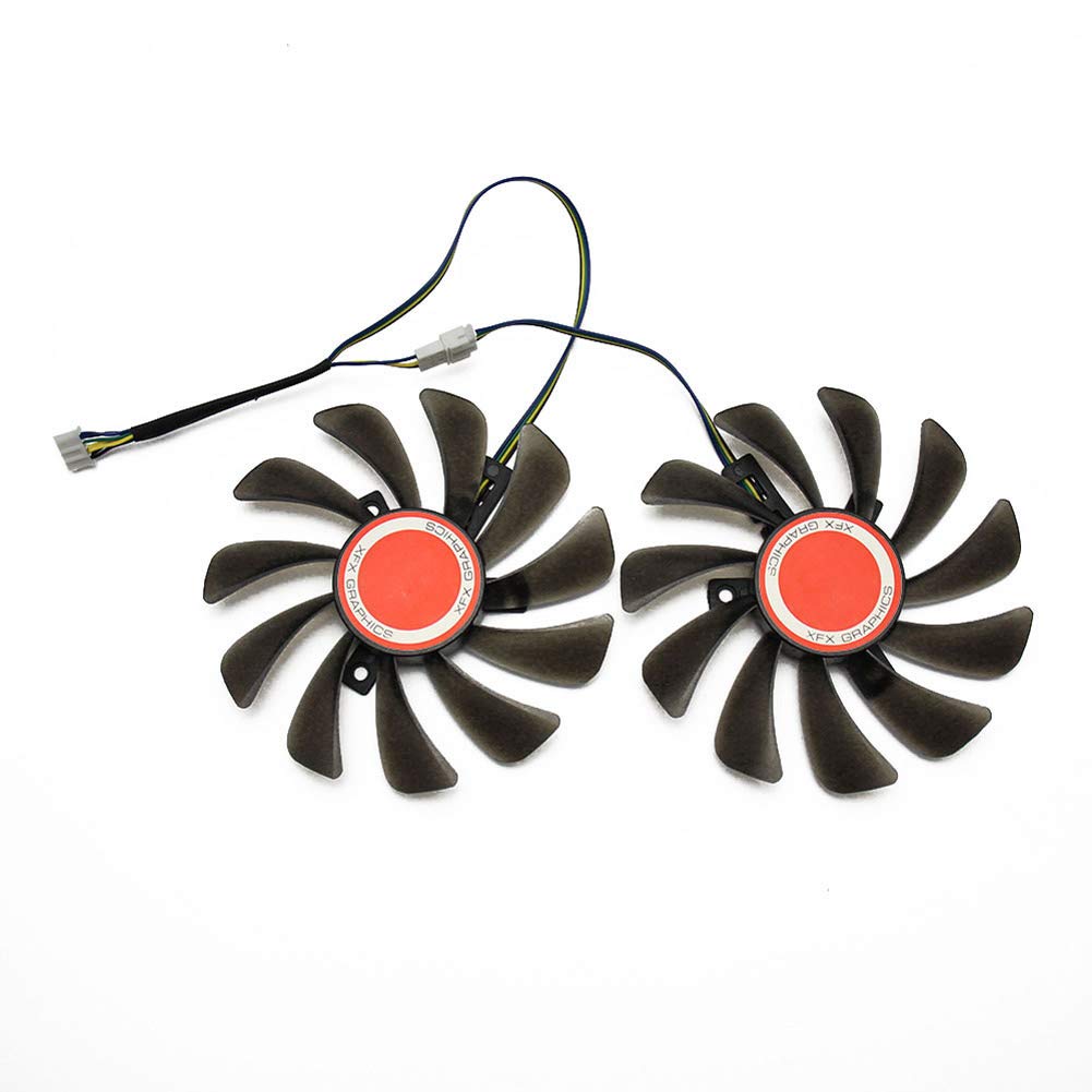 2Pcs/Lot 95Mm Fdc10U12S9-C Cf1010U12S Cooler Fan Replace For Xfx Amd Radeon Rx 580 590 Rx580 Rx590 Graphics Card Cooling Fan