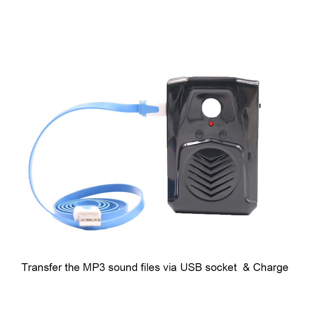 Replaceable Voice Motion Sensor Pir Infrared Sound Player Haunted House Scream Box Speaker With Usb Download Function Christmas Mp3 Horror Happy Music Motion Activated Voice Playe