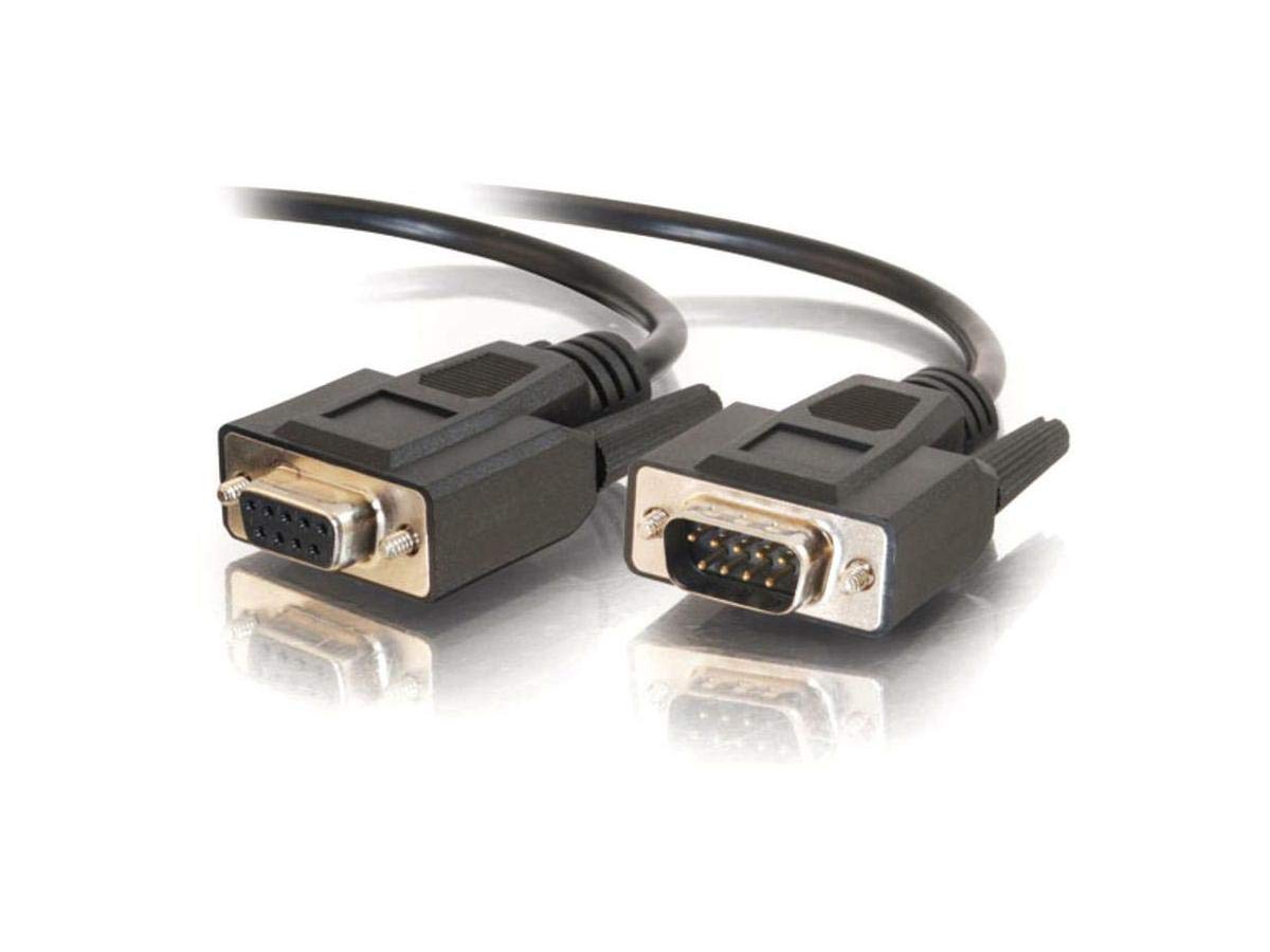 15Ft Db9 M/F Straight Thru Ext Cbl Black