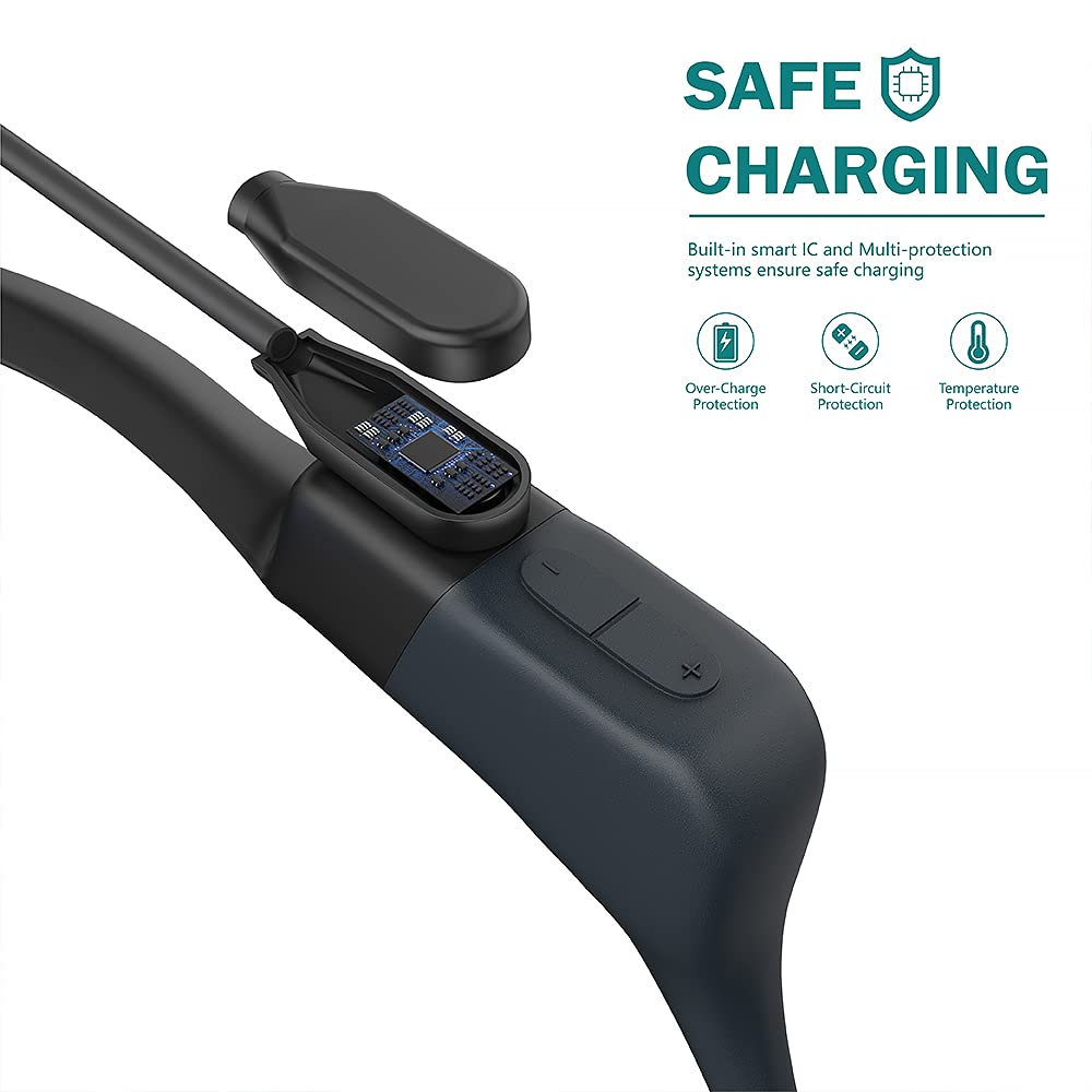 Tusita Magnetic Charger Compatible With Aftershokz Aeropex, Shokz Opencomm, Openrun Pro, Openrun Pro Mini, Openrun, Openrun Mini