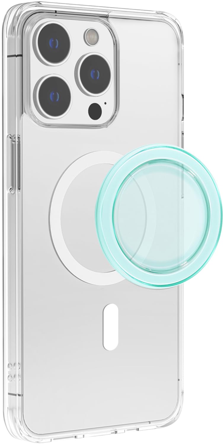 Metisinno Magnetic Base Compatible With Popsocket Phone Grips And Iphone Magsafe Cases, Green Translucent