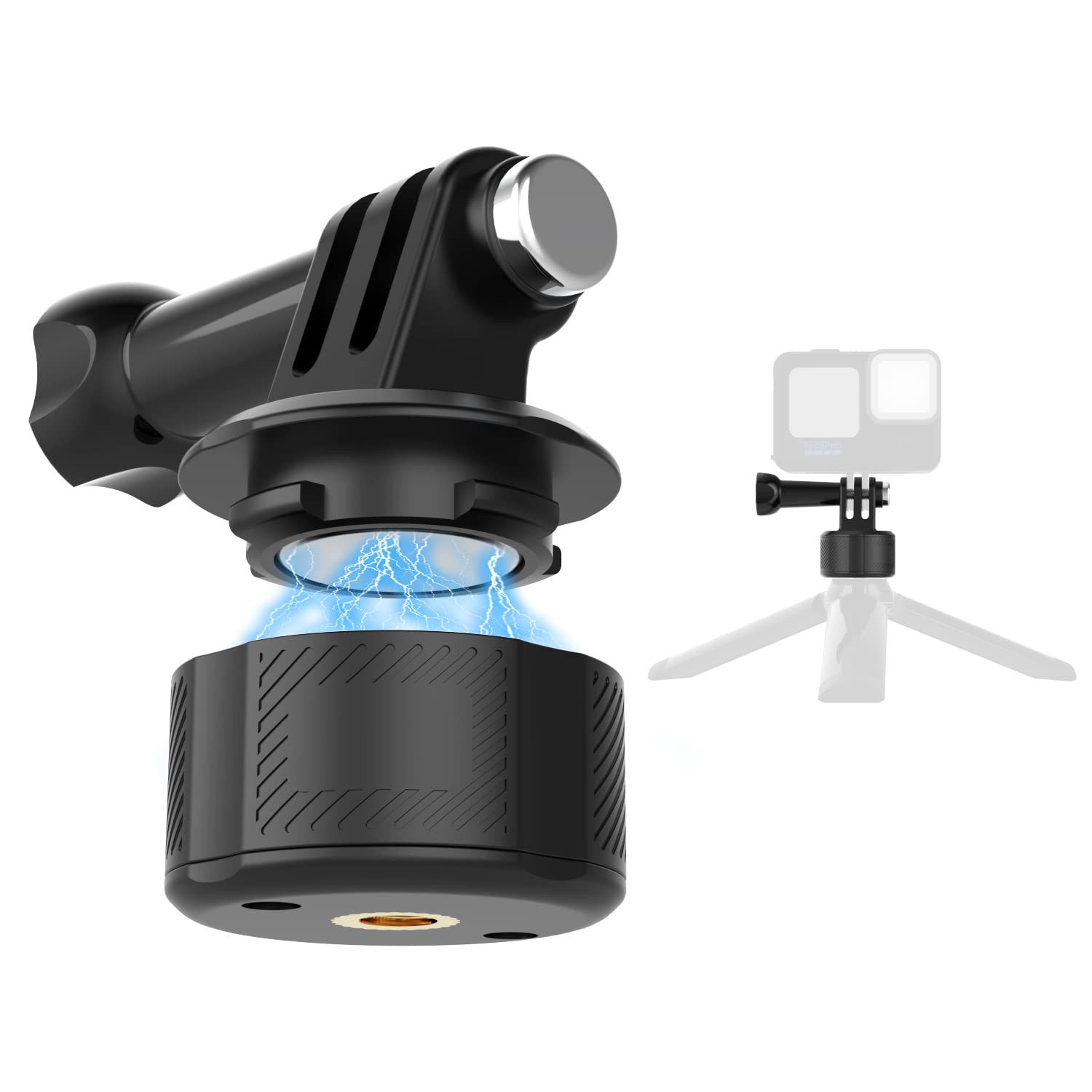 Skezn Magnetic Tripod Mount Accessories, Basic Set Quick Release Adapter Compatible With Gopro Hero 13/12/11/10/9, Insta360, Akaso, Dji And More (Tripod Magnetic Accessories)