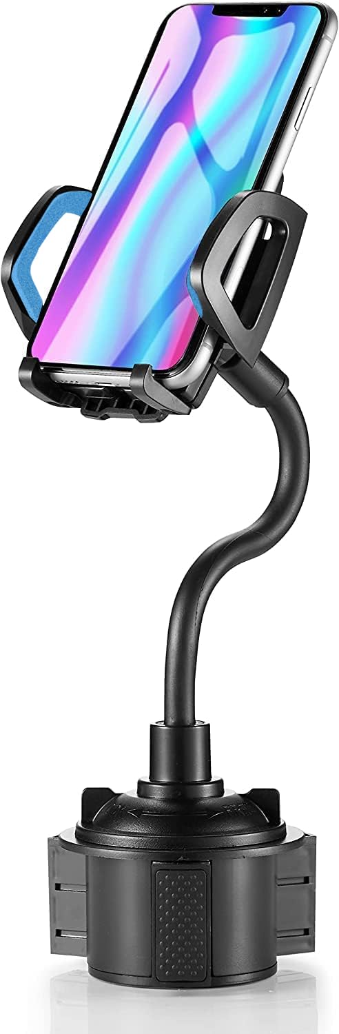 YUHENG Car Cup Holder Phone Mount, 360 Rotating Adjustable Gooseneck, Universal Cupholder Cell Phone Cradle for iPhone Samsung, 