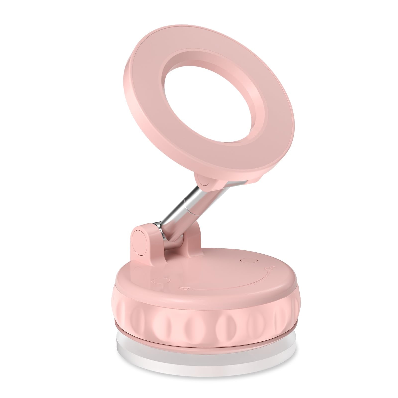 Vacuum Suction Magnetic Phone Holders For Your Car, 360 Adjustable Car Phone Holder, Suction Cup Car Phone Mount (Pink)