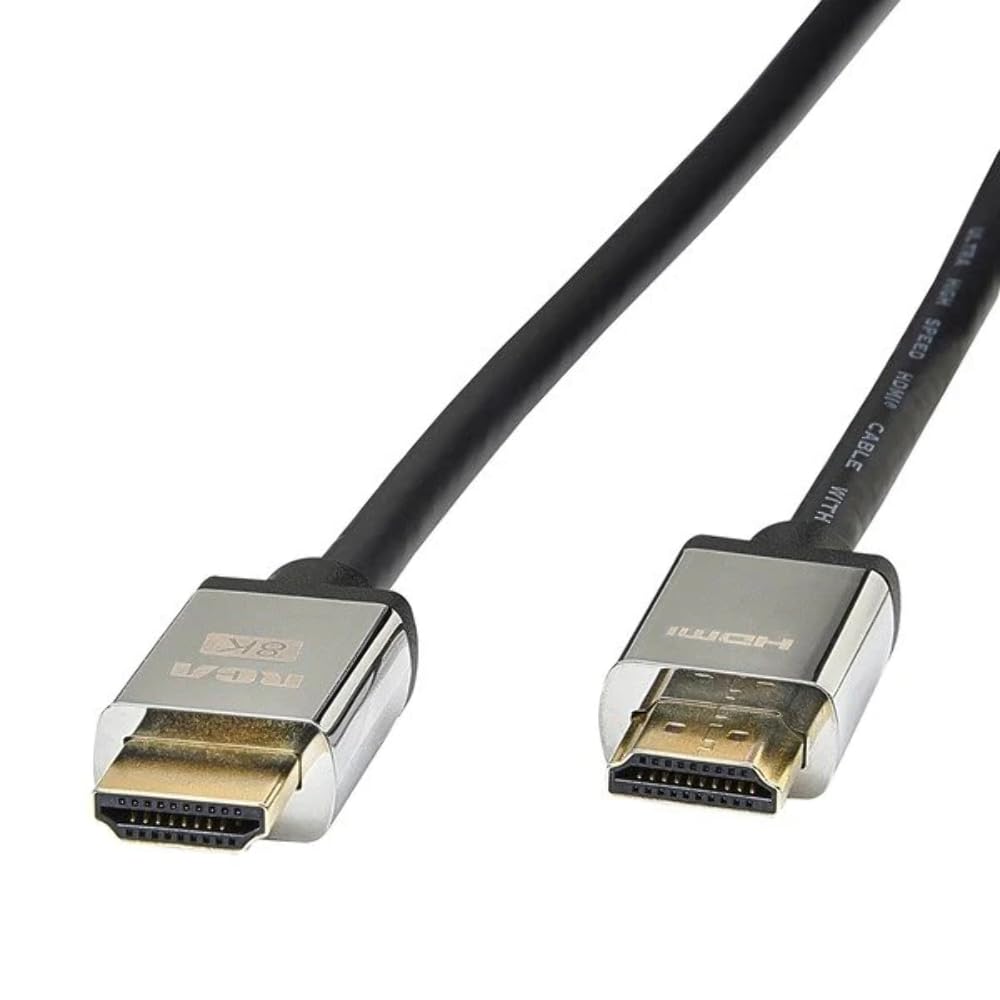 RCA Dh4ude Ultra-Thin Ultra-high-Speed 8k Hdmi Cable (4 Feet)