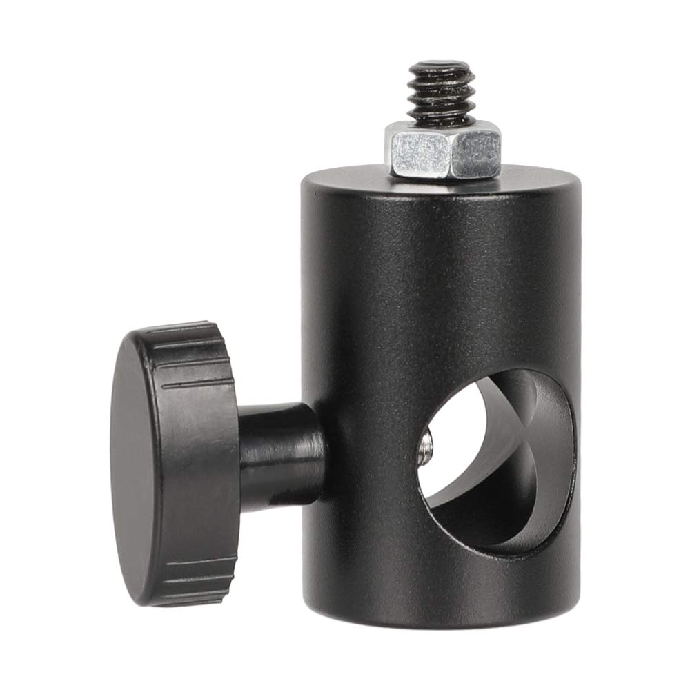 CAMVATE 16mm Light Pole Stand Head Mount with 1/4'-20 Thread Screw Adapter - 2296