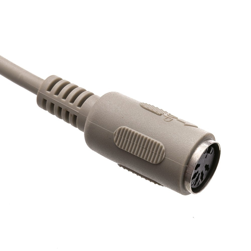 Cablewholesale At Keyboard Extension Cable, Din5 Male To Din5 Female, 5 Conductor, Straight, 6 Foot, Keyboard Extension Cable Di