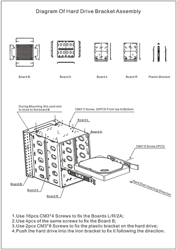 Stainless Steel Hard Drive Cage, 5.25'' To 5X3.5 Rack Sas For Computer, Hard Driver Tray With Fan Space, Hard Drive Cage Adapter