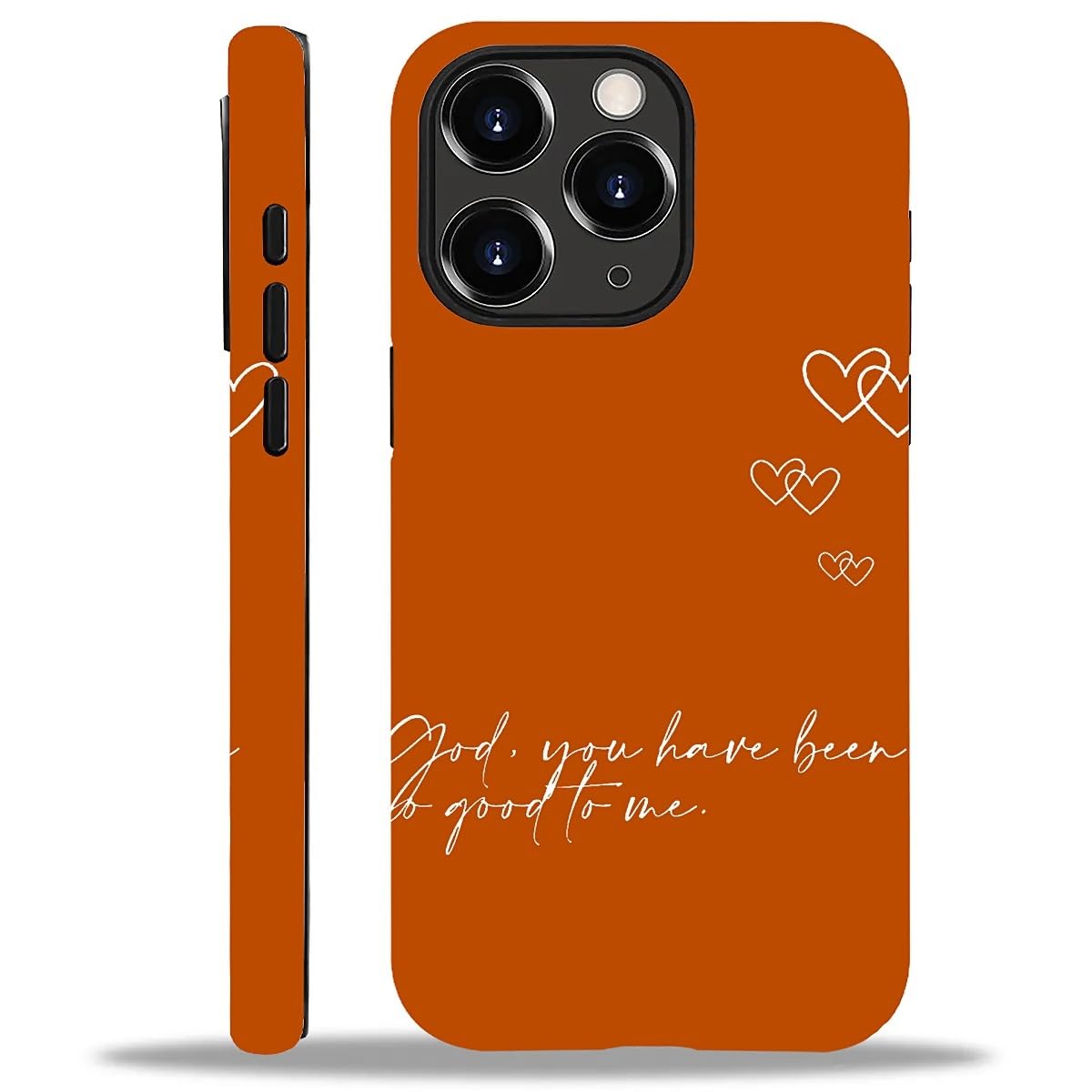 WANKBLC Compatible with iPhone 11 Pro Max Matte Case, God You Have Been Good to Me Psalm Christian Pattern for Girl Full Body De