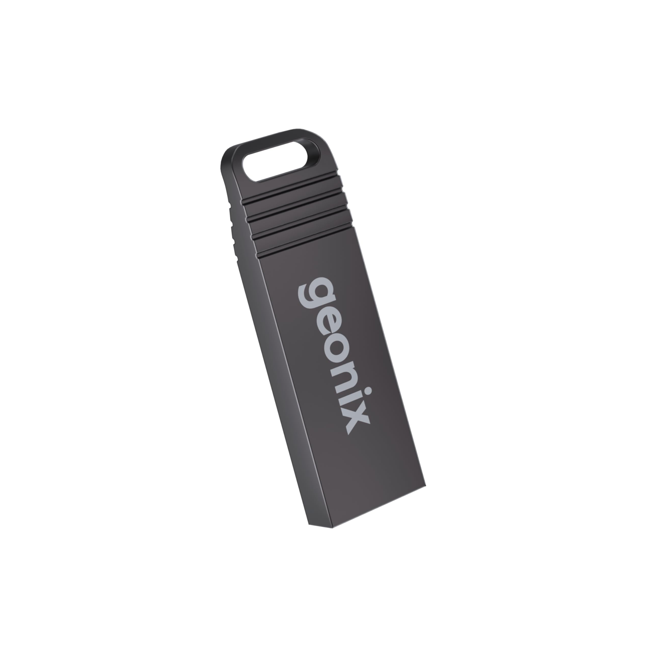 Geonix Pendrive 8Gb, Metal Usb 2.0 Flash Drive, Ideal For Data Transfer & Storage, 5 Years Warranty (Black)