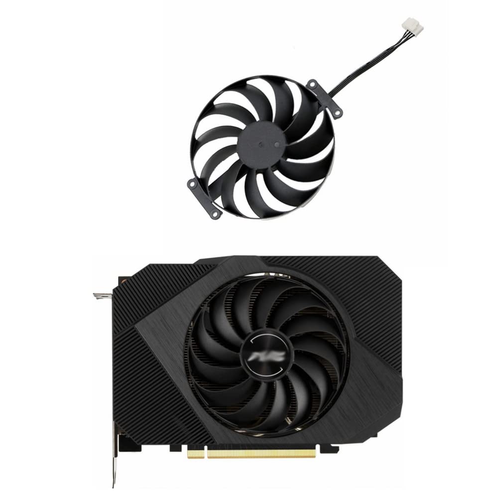 Rakstore T129215Bu Fdc10U12D9-C 95Mm Graphics Card Cooling Fan Replacement For Asus Rtx 3050 Rtx 3060 Phoenix Quiet Cooler Fan
