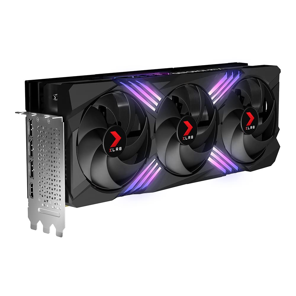 Pny Geforce Rtx 4090 24Gb Xlr8 Gaming Verto Epic-X Rgb Triple Fan Graphics Card Dlss 3 (Argb, 384-Bit Pcie 4.0, Gddr6X, Supports