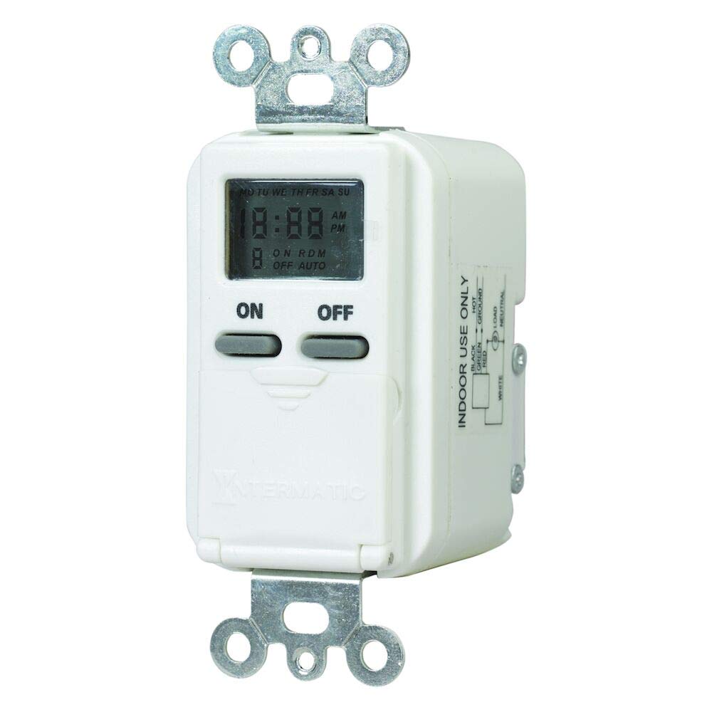 Intermatic Iw505K 15 Amp Digital In Wall Timer , White