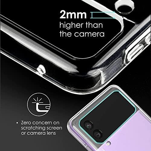Ziulqik For Samsung Galaxy Z Flip 3 Case, Clear Shockproof Zflip3 Phone Cover, Slim Thin Protective Silicone Cases For Flip3 5G