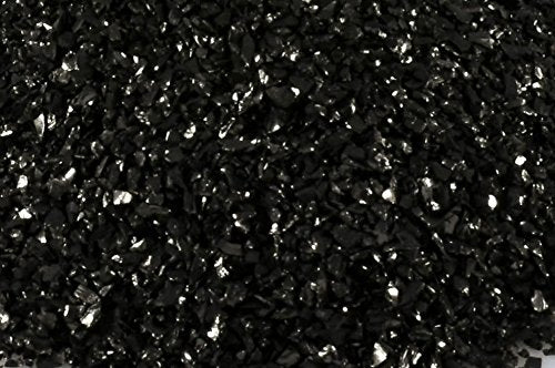 Jet; Pure & Natural: By World Of Wood  Crushed Inlay Stone Perfect For Wood Inlay, Jewelry, Art, And More (Medium Consistency) (