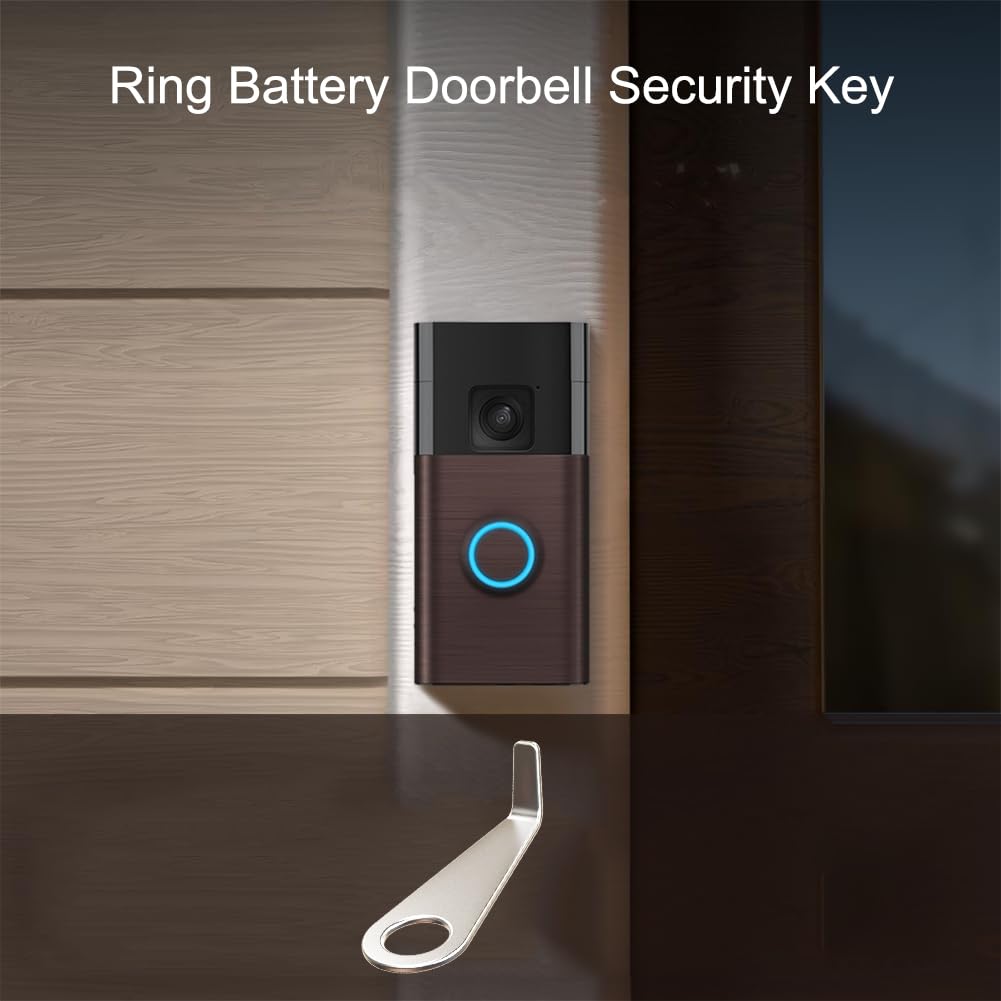 Video Doorbell Key Replacement Tool, Secure Removal Key Tool Compatible With All New R/Ing Battery Doorbell (2024), Ring Doorbel