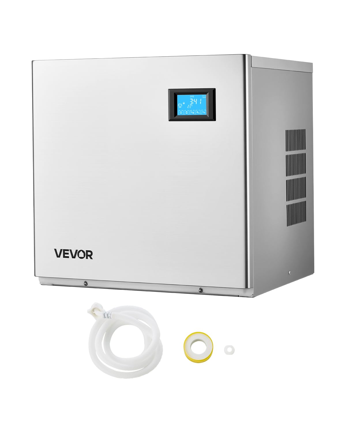 VEVOR Commercial Ice Maker Machine - Head, 360 Lbs/Day Stainless Steel Ice Machine with Self-Cleaning, 156 PCS Ice Tray, Adjusta