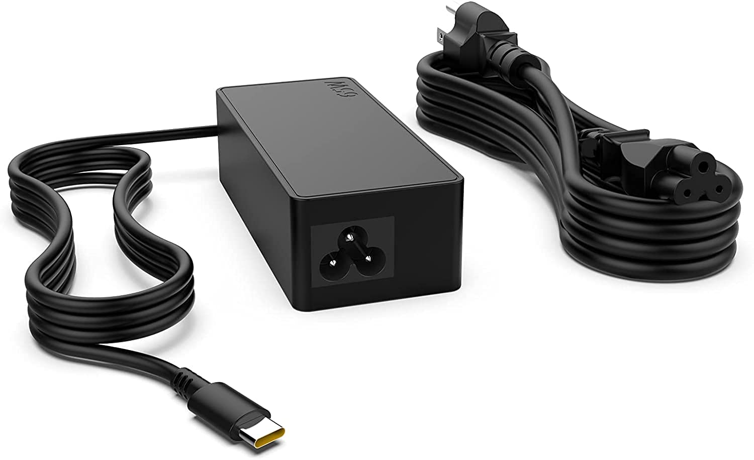 LVYATUO 65W USB C Charger for Lenovo ThinkPad E Series, Black, Model SL195334, Durable Acrylonitrile Butadiene Styrene Material