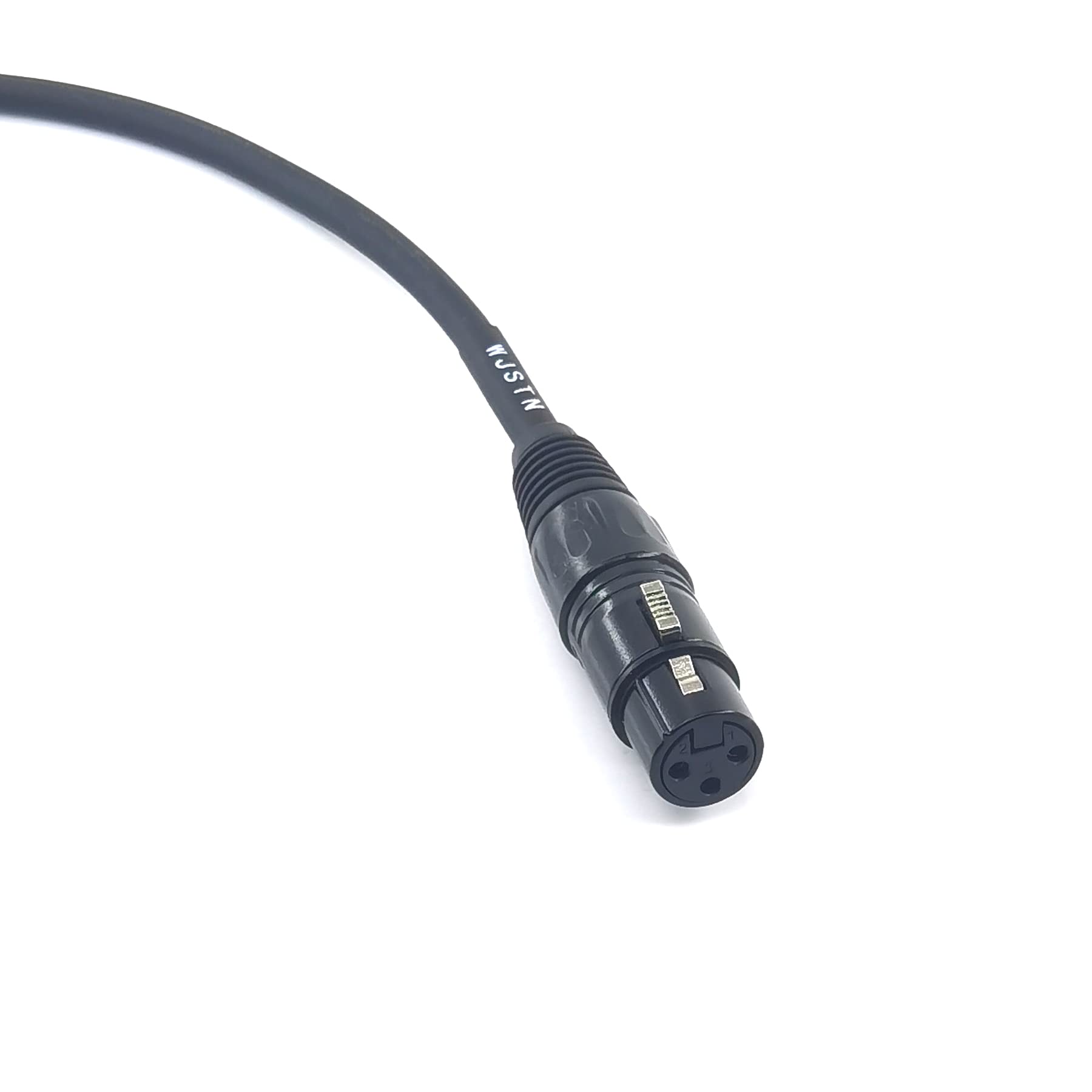 Wjstn Right Angle 3.5 Mm Trs To 3 Pin Female Xlr Adapter Xlr To 3.5Mm Microphone Cable (8In/2Pack)