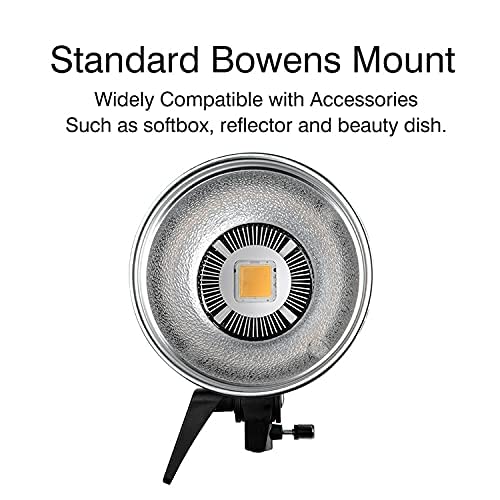 Godox Sl 60W 60W Cri95+ Qa>90 5600300K Bowens Mount Led Continuous Video Light, Brightness Adjustment, 433Mhz Grouping System,Fo