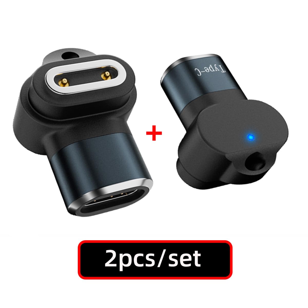 Nfhk Adapter 2Pcs/Lot Magnetic Smart Watch Charging Adapter Vertical Usb Type-C To 2-Pin Compatible With Imoo Z6 Z6S Z6Pro Z7 Z7