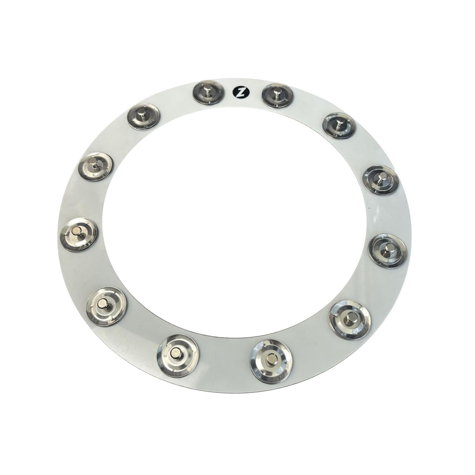 LOOM TREE Cymbals Ching Rings 12 Single Row Bells Bass Drum Tambourine for 14inch Drum | Cymbals | Percussion