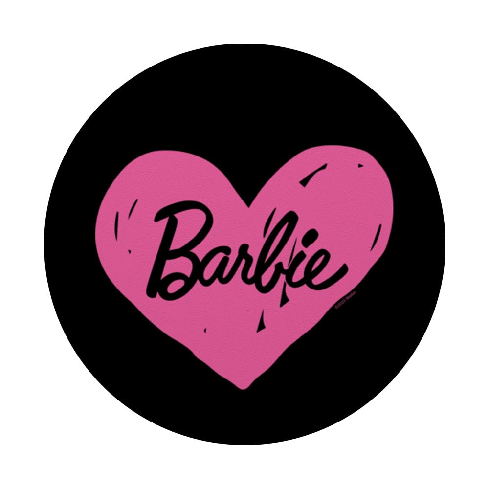 Barbie   Pink Heart Logo Popsockets Standard Popgrip