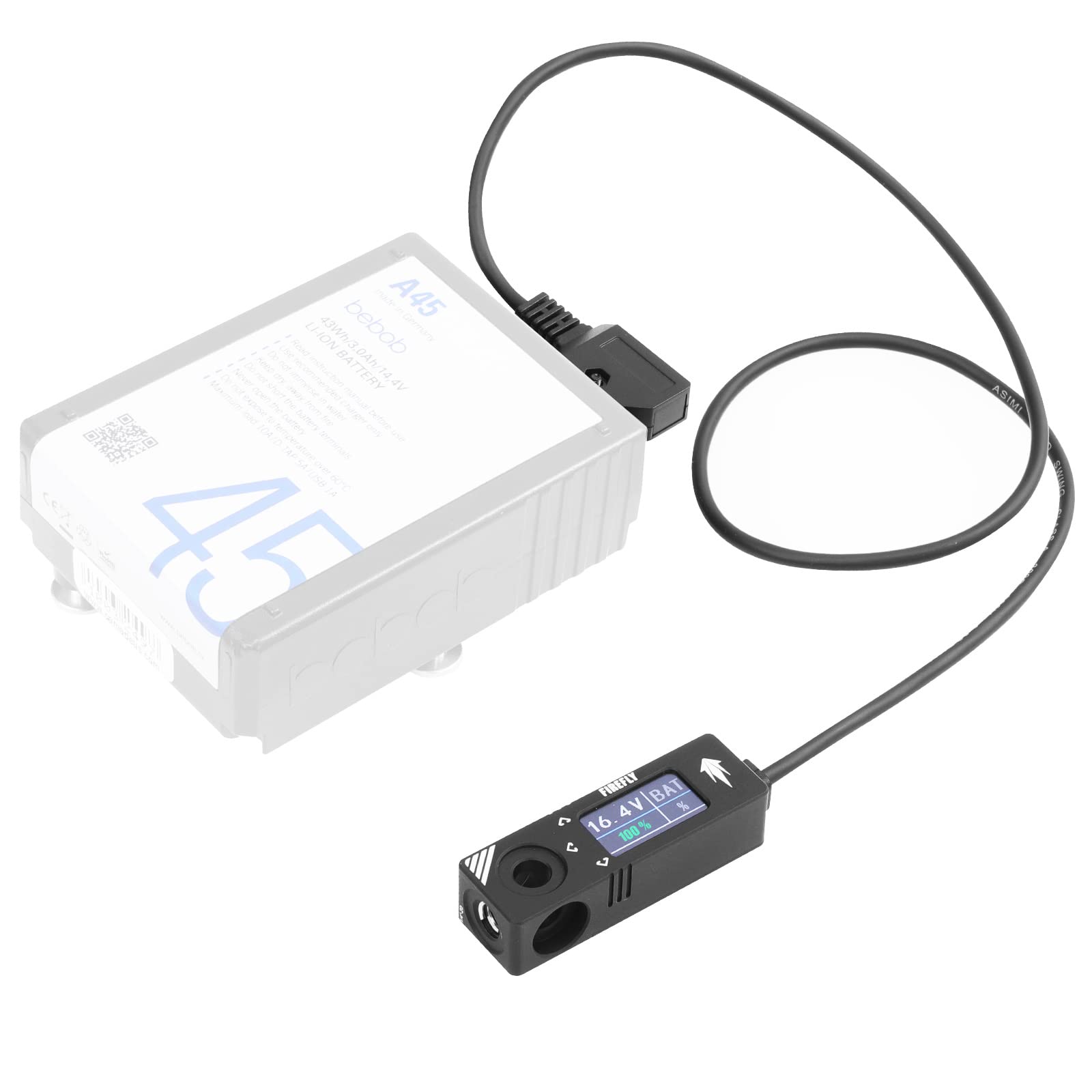 Micro Voltmeter D Tap/P Tap Splitter For Arri/Red/Sony/Teradek/Smallhd/Dji/Anton Bauer/Core Swx/Idx/Bebob, Aluminum Alloy,1/4' 20 Screw Threads