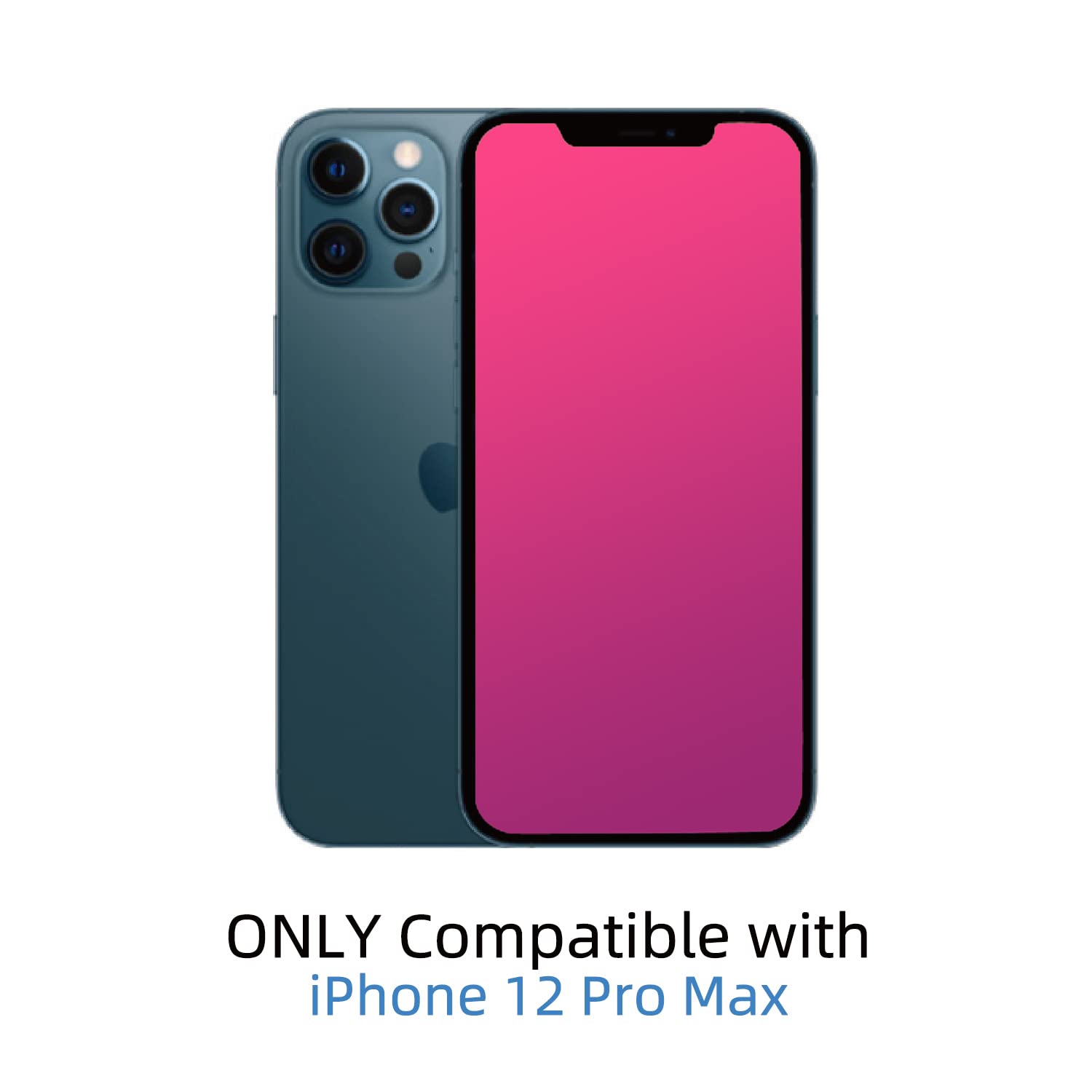 Egkimba Privacy Screen Protector Compatible With Iphone 12 Pro Max, 6.7 Inch Gradient Colorful Electroplated Anti Spy Anti Blue