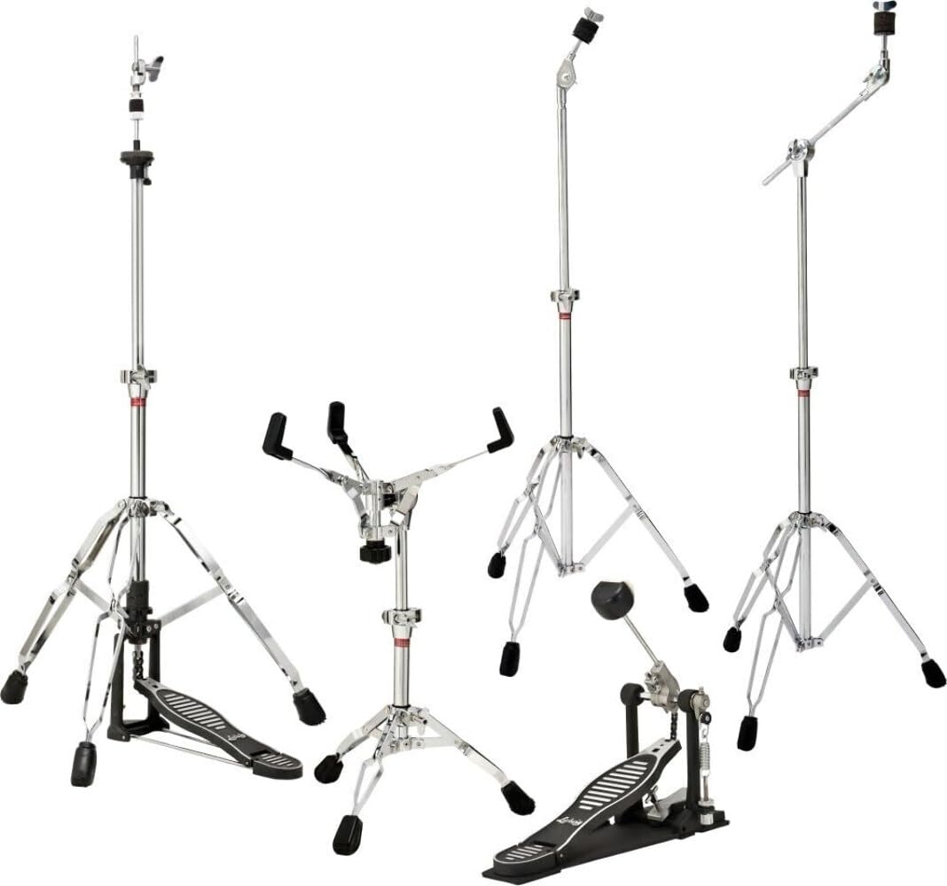 Ludwig 400 Series Drum Hardware Pack | Complete Drum Parts Hardware With Cymbal Stand, Snare Mount, Hi Hat Stand, Mini Boom Cymb