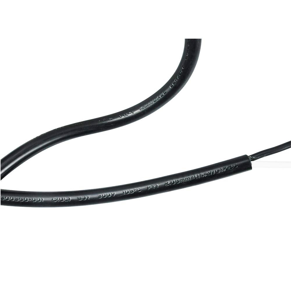 Pinfox 2 Prong Polarized 14 Gauge 10Ft Replacement Power Cord Pigtail Tool Heavy Duty 110V 115V 120V Supply Cable For Ac Applian