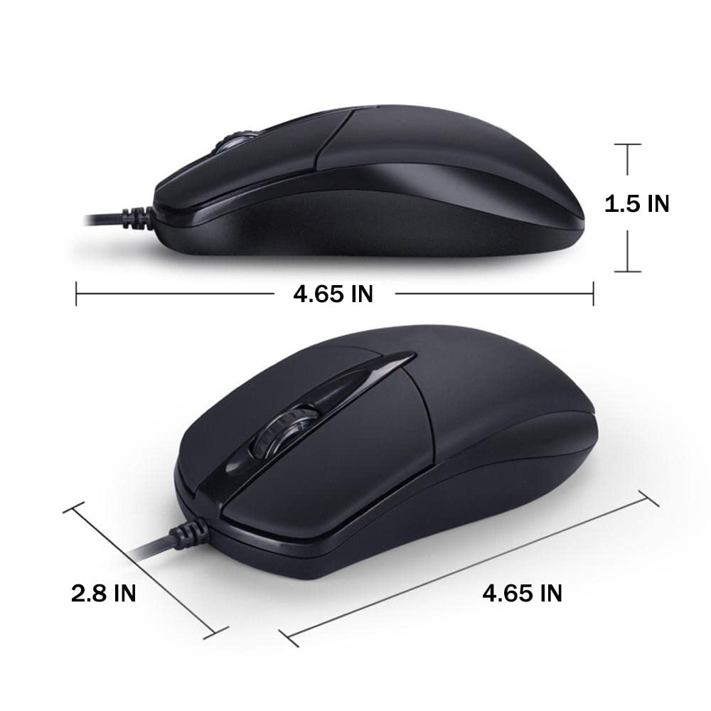 Gozanga 8 Pack Bundle Usb Mouse Set Classic Sturdy Design Fits All Desktop Laptop Chromebook Computers To Be Used At Office Scho