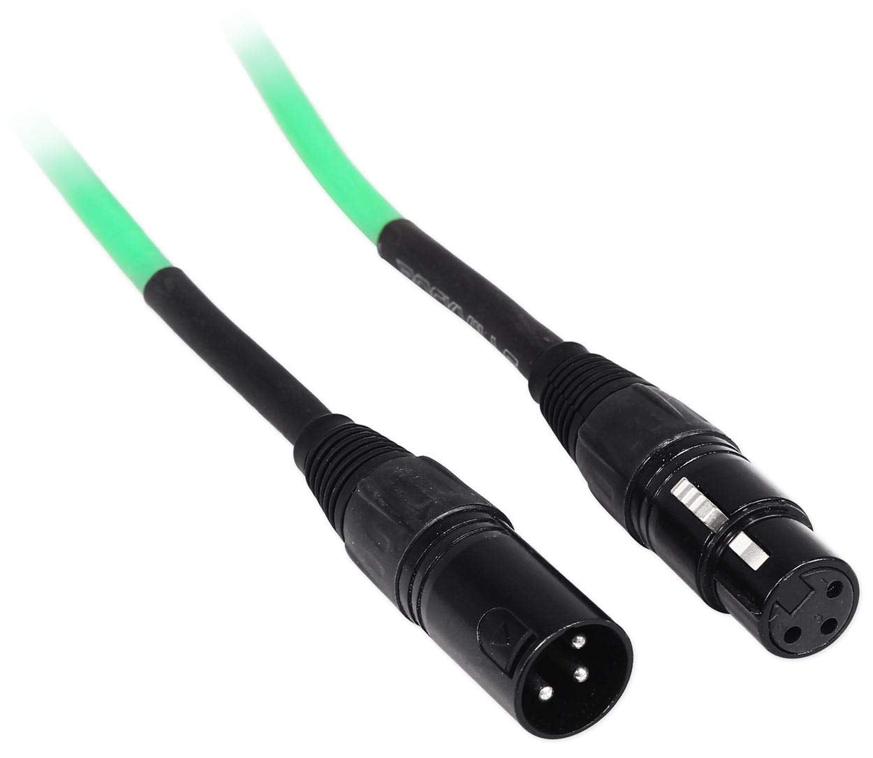 Rockville Rcxfm10Pg Green 10 Female To Male Rean Xlr Mic/Speaker Cable, 10 Foot