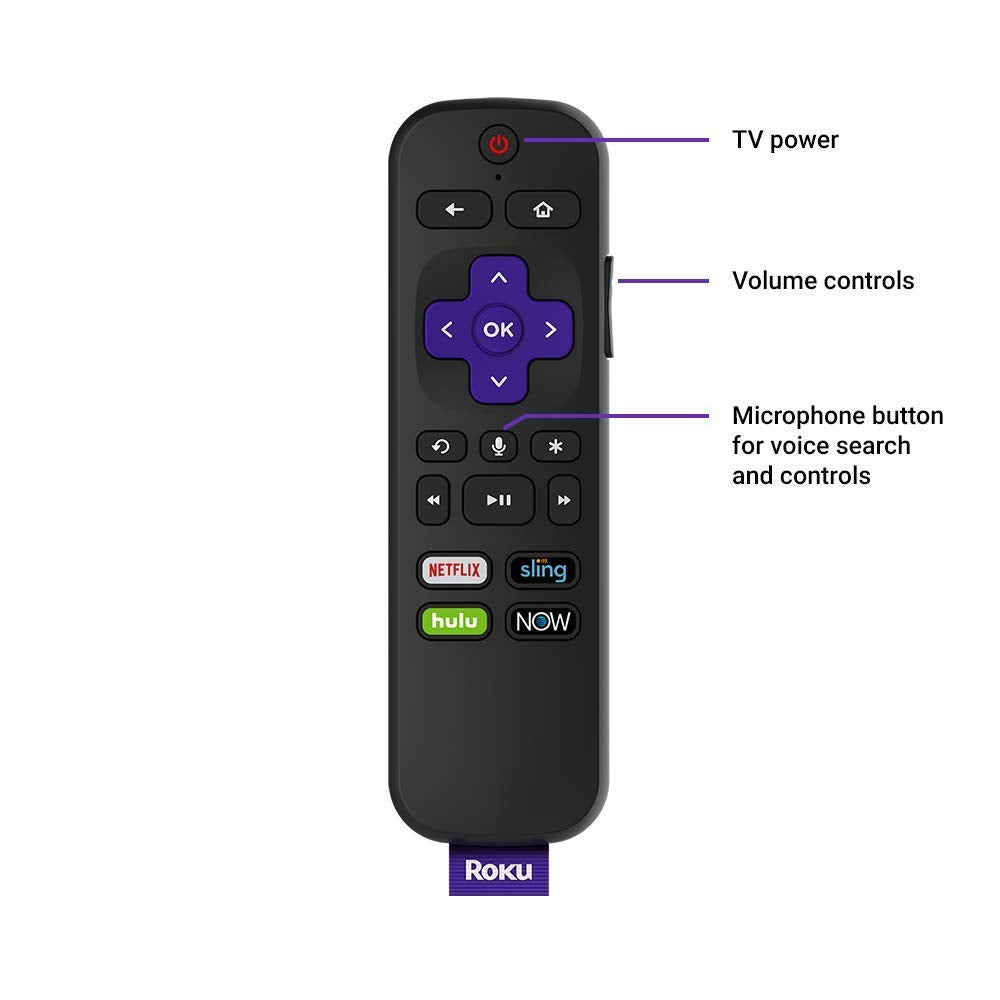 Roku 3800Rw Streaming Stick Gen6 With Voice Remote   Black