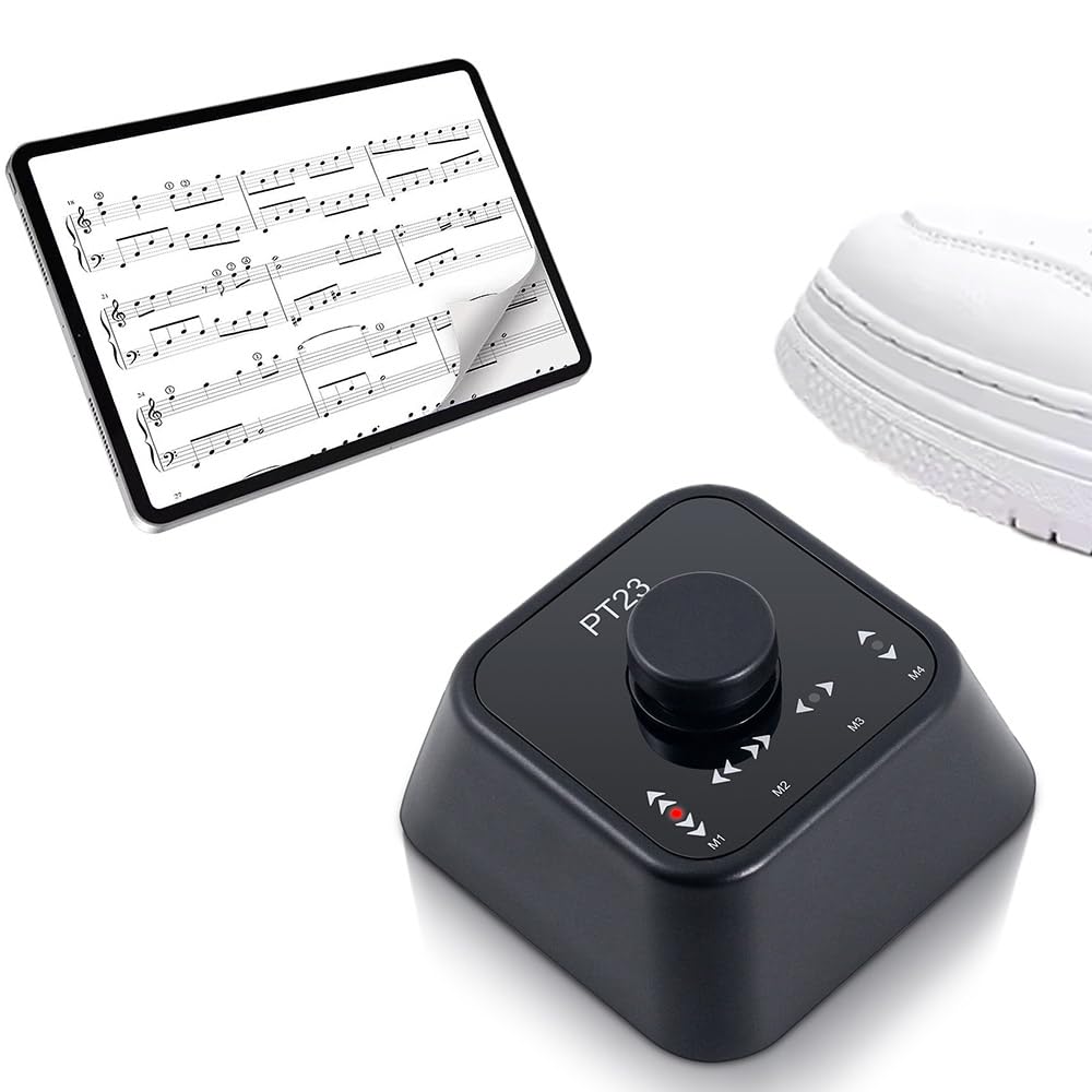 Bluetooth Page Turner Rechargable Mini Size Multi Media Control Foot Switch