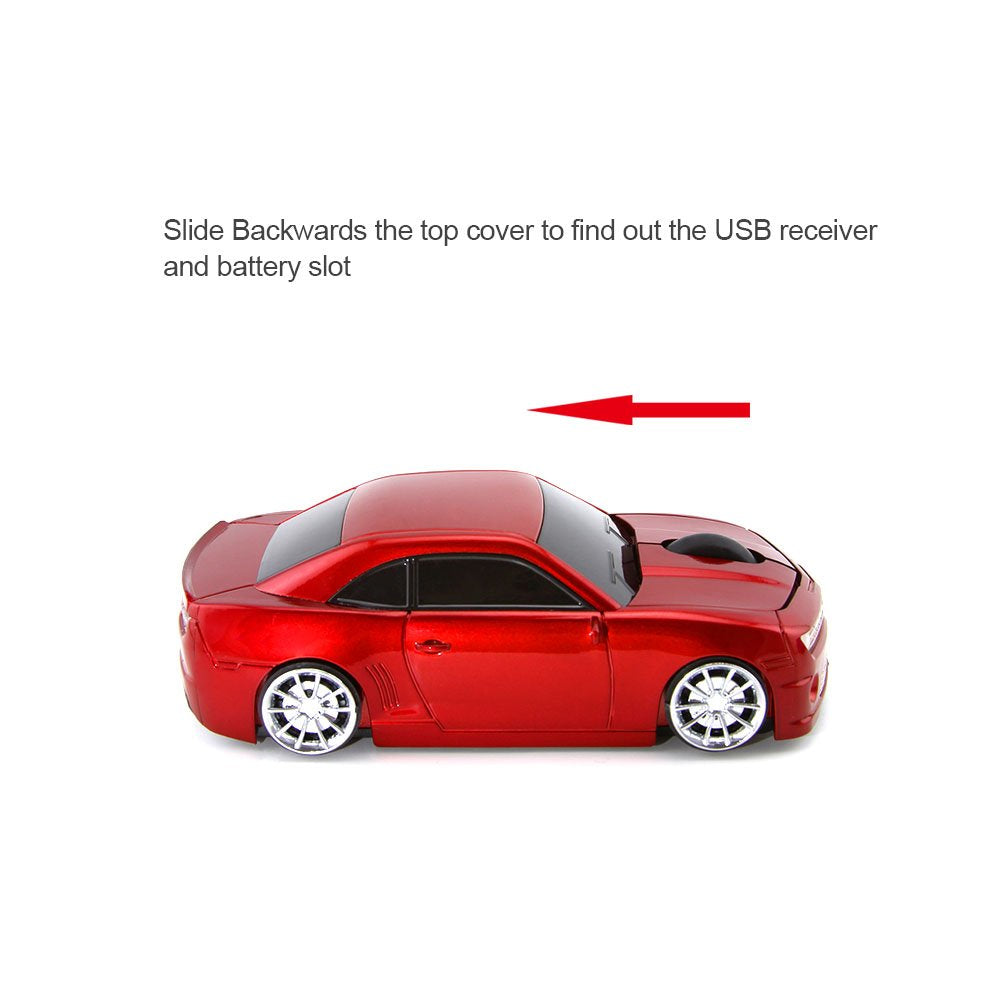 Ai5G For Cl Car Mouse Wireless Sport Car Shape Mouse Laptop Desktop Computer Mouse Optical Mice With 2.4Ghz Nano Usb Led Headlig