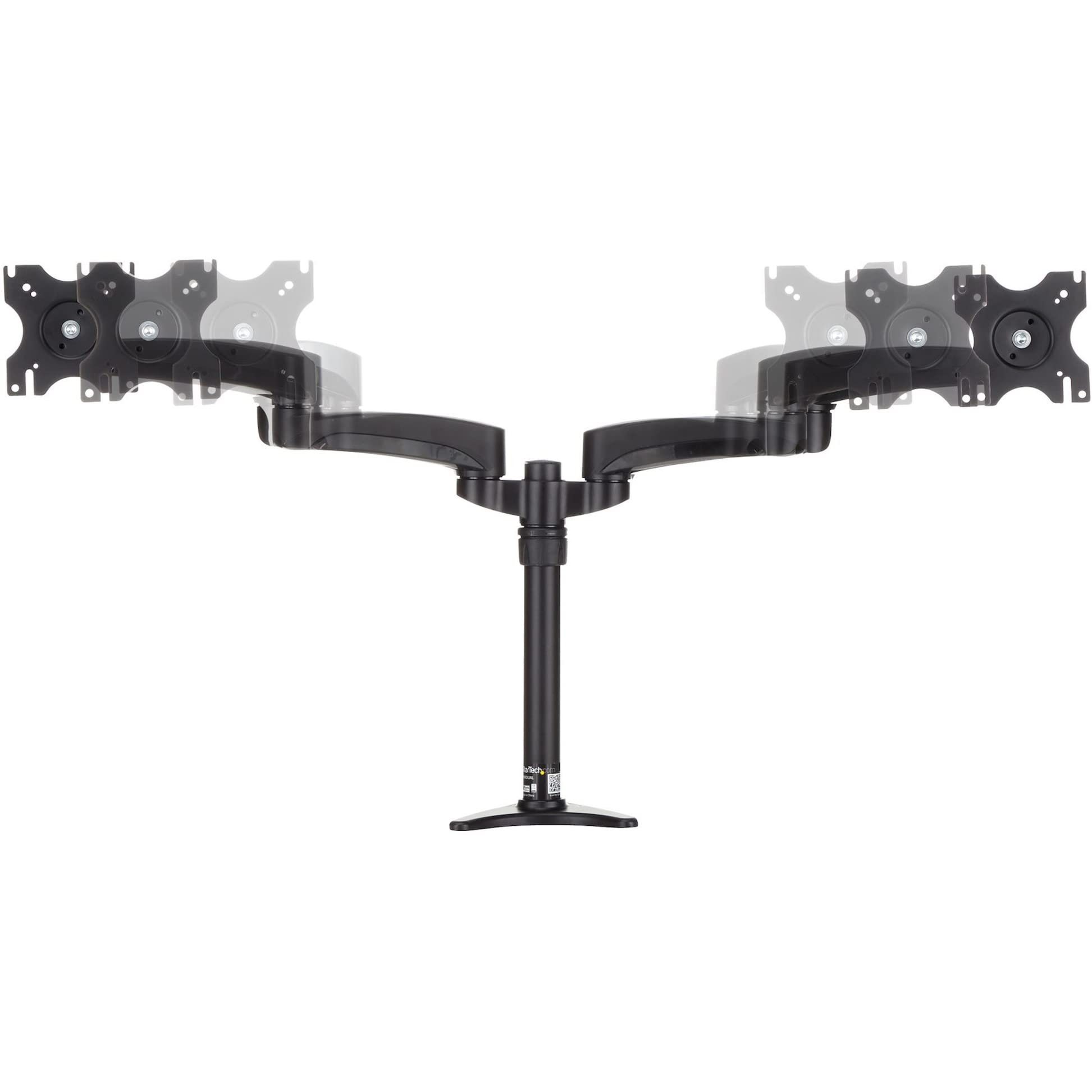 Startech.Com Desk Mount Dual Monitor Arm - Articulating - Supports Monitors 12 To 24 (29.9Lb/13.6Kg) - Adjustable Vesa Monitor