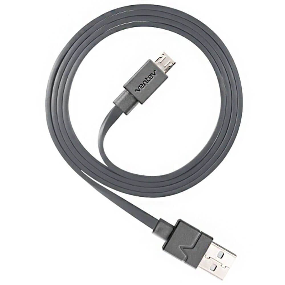 Ventev chargesync Micro USB Cable, 6ft Gray