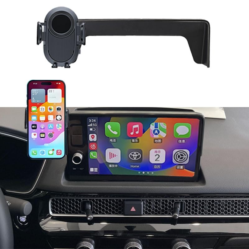 Juborre Car Phone Holder For 2022-2025 Honda Civic Accessories,Phone Mount With Dash Organizer For Civic With 9-Inch Screen,Hand