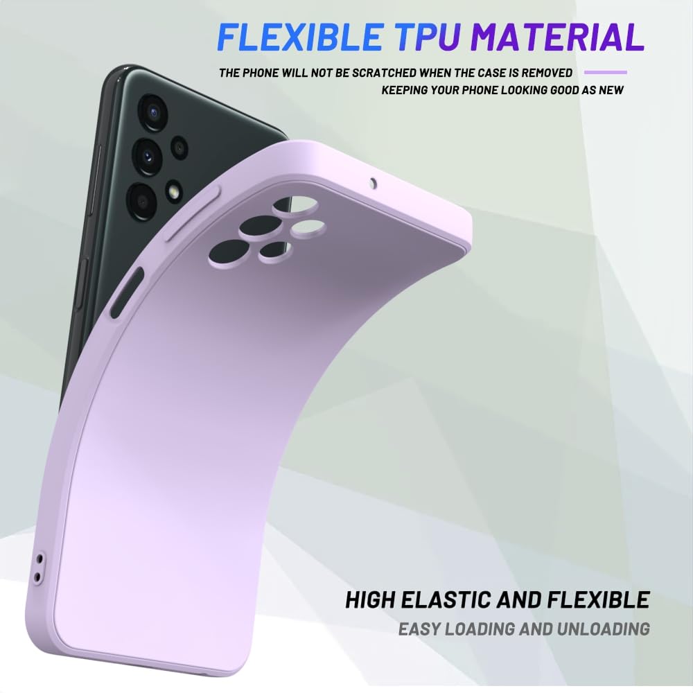 Wogroo For Samsung Galaxy A13 4G Case Purple, Scratch Resistant With Soft Touch, Slim Thin Phone Cover For Samsung Galaxy A13 4G