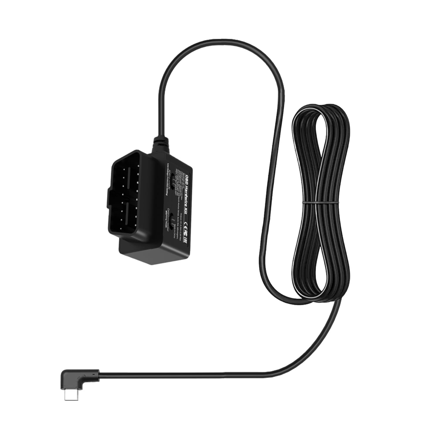 BOTSLAB Dash Cam OBD Hardwire Kit Power Cable Type USB C Port