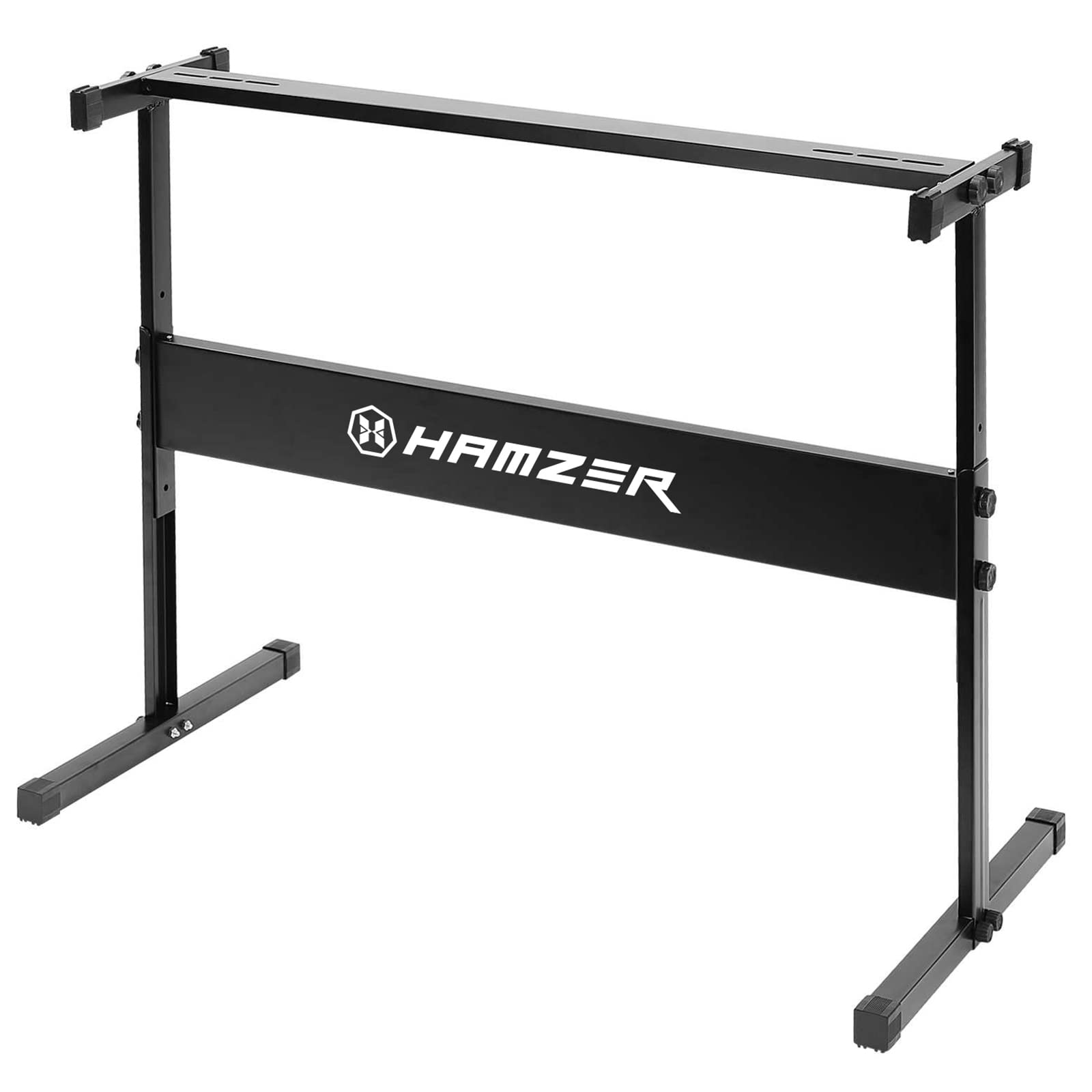 Hamzer 61 Key Keyboard Piano With Built In Speakers, Stand, Bench, Headphones, Microphone & Key Labels   Electronic Musical Keyb